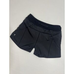 Ivivva Speedy Shorts Girls Size 14 Black Running Relay Active 5" Inseam